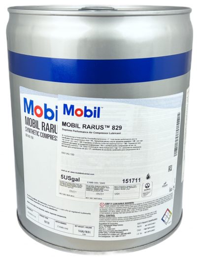 Mobil Rarus 829 Air Compressor Lubricant Cubeta de 19 L